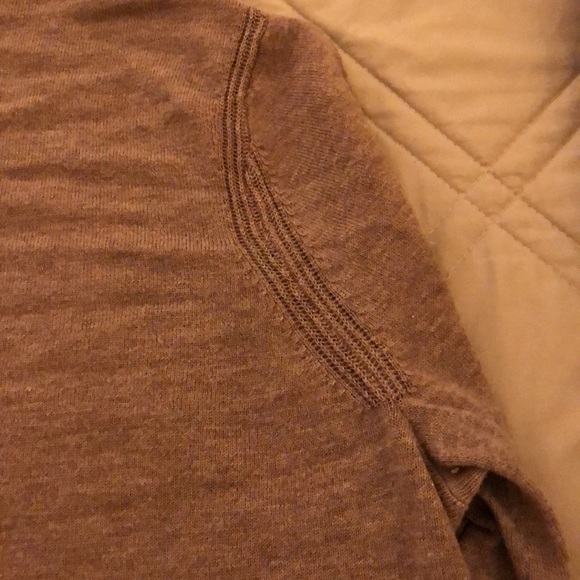 Theory oversized crew neck sweater, camel color, size XL - Picture 4 of 5